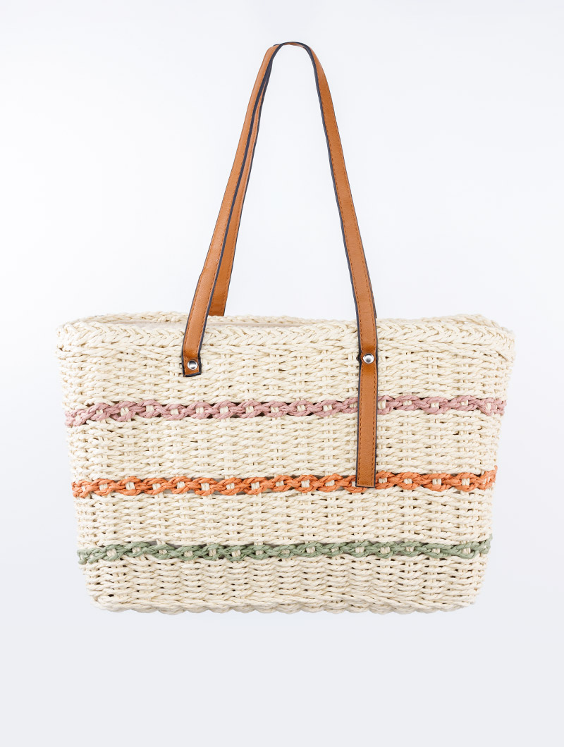 Sac de plage en paille